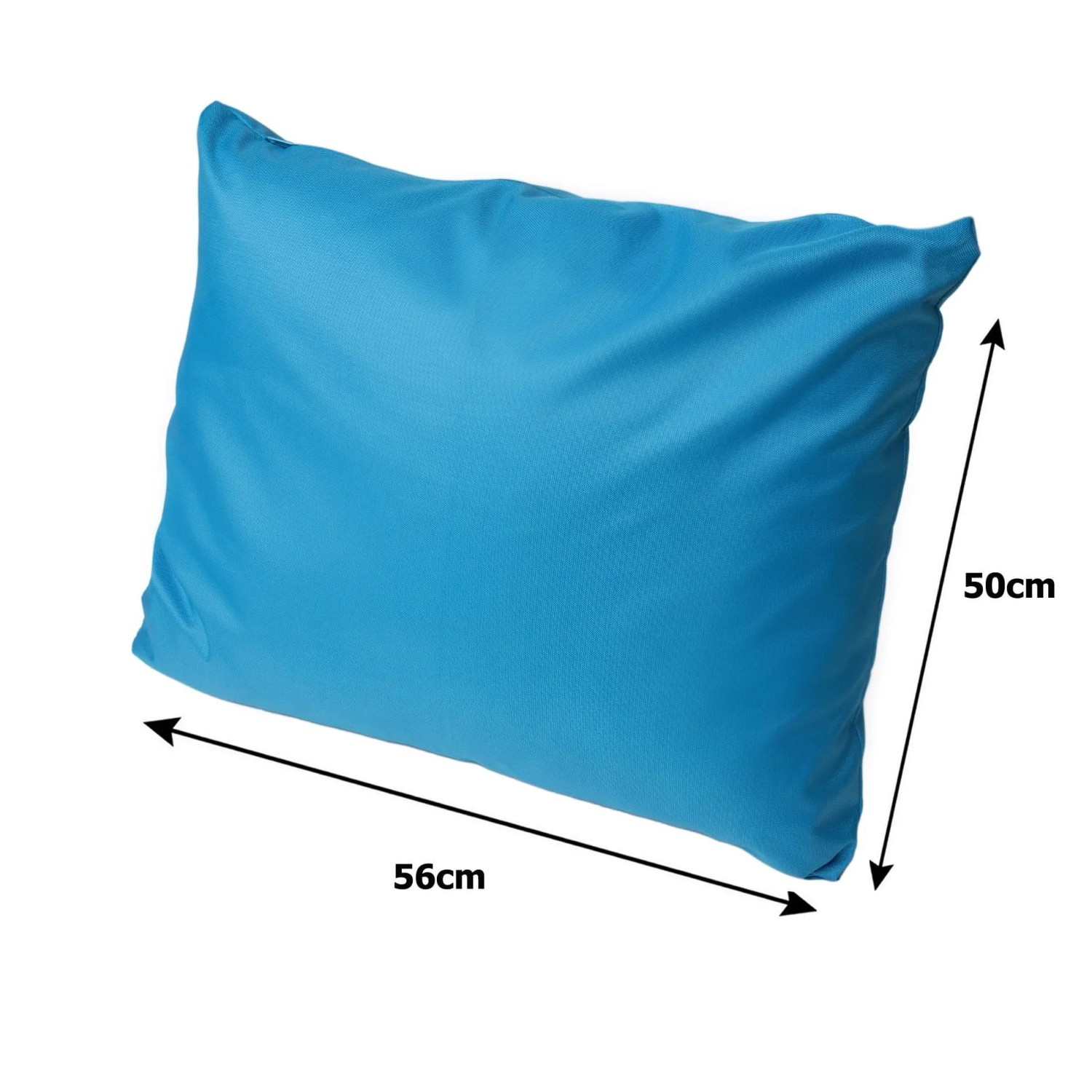 Blaues Setgarden Rückenkissen (50x56cm) für Gartenbank Auflagen Sets.