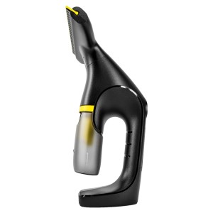 Kärcher Akku-Fenstersauger WV 1 Compact Care Black, kompakter Fenstersauger in Schwarz und Gelb.