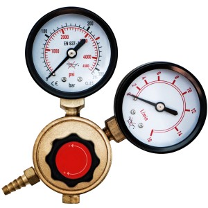 Absaar Druckminderer mit Doppelanzeige