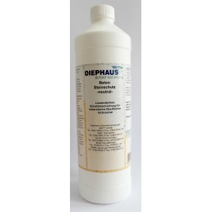 Flasche Diephaus Steinschutz Neutral, lösemittelfreie Imprägnierung für Betonprodukte.