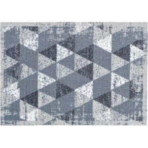 Astra Sauberlaufmatte Miabella, 50x70 cm, hellgrau mit Dreiecksmuster.