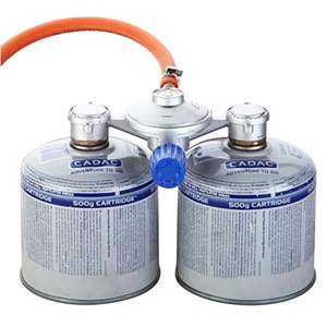 Cadac Dual Power Pak 50 mbar für Campinggrills: Gasversorgung ohne Gasflasche mit Schlauch.