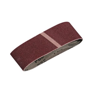 LUX Schleifband 65x410 mm, K120, für Bandschleifer. Zum Schleifen von Holz, Metall und Farbe.