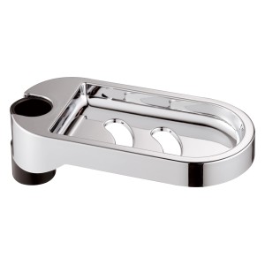 OBI DECO-LINE Seifenschale aus Chrom, zur Anbringung an Duschstangen.