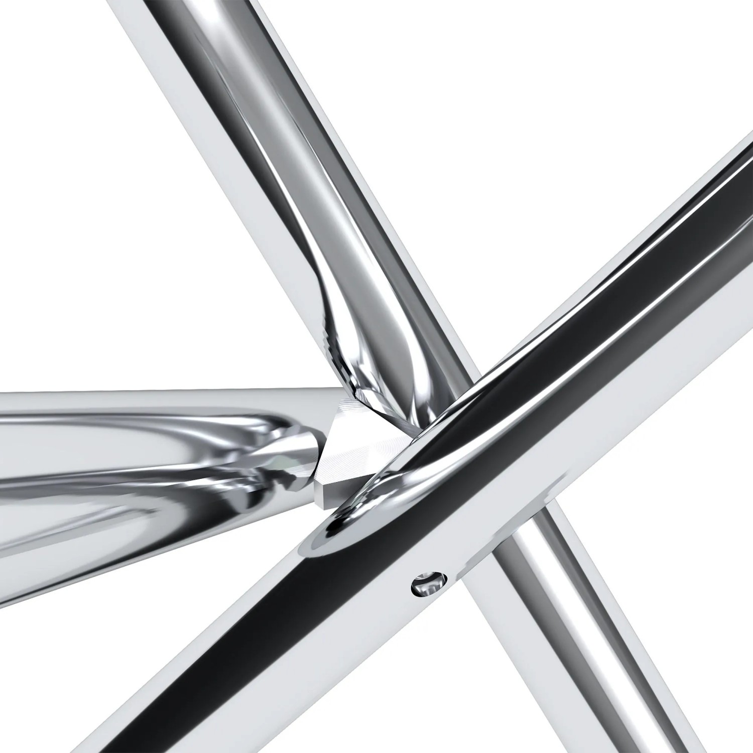 okwish Esstisch mit Glas Metall Wohnzimmer Rundtisch 80x80x76cm Silberfarben_8