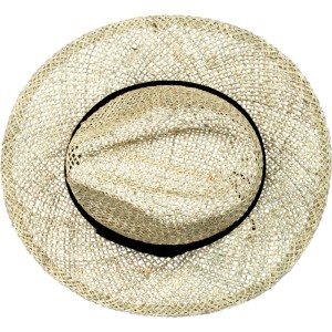 Strohhut Männer Natural Band Schwarz Gr. 57