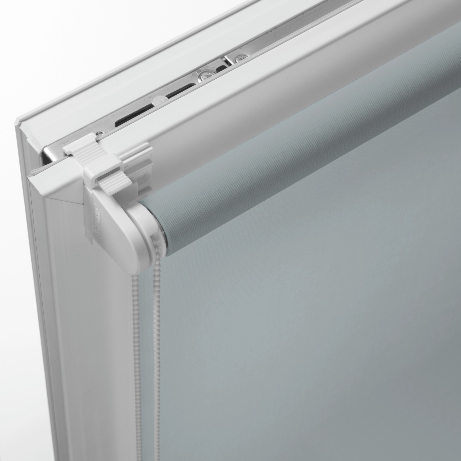 Gardinia EasyFix Rollo, rauchblau, 120x150 cm, mit Bedienkette und Klemmträgern zur einfachen Montage.