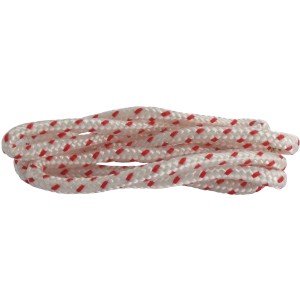 Skana Starterseil, Ø 2,5 mm x 1,8 m, Zubehör für Rasenmäher, weiß mit roten Markierungen.