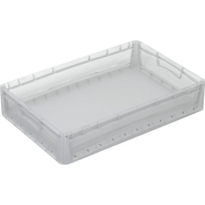Eurobox-System Box Vollwand 60 cm x 40 cm x 12 cm Transparent