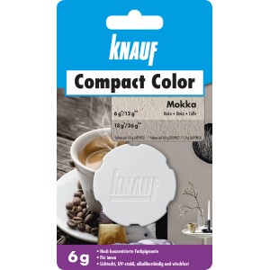Knauf Compact Color Mokka 6g Farbpigment für Putz, zur individuellen Farbgestaltung von Innen- und Außenbereichen.