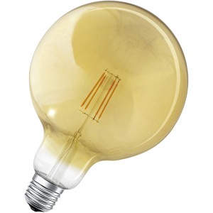 Ledvance Smart+ Bluetooth LED-Lampe, Globeform, Filament Gold, E27, 5,5W.