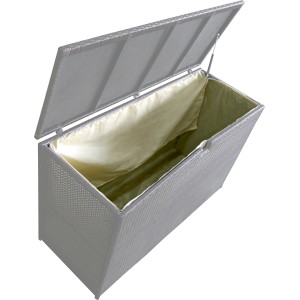 Innentasche für Davenport II Polyrattan Kissenbox, beige Polyester, zur Aufbewahrung von Auflagen und Kissen.