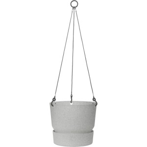 Elho Hängeampel Greenville in Living Beton Optik, Ø 24cm, ideal für Balkon & Garten.