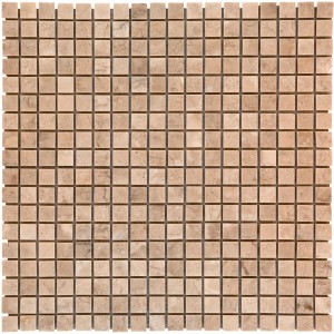 Mosaikmatte Naturstein Tarsus Beige Poliert 30 cm x 30 cm