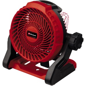 Einhell Akku-Ventilator GE-CF 18/2200 Li, roter, tragbarer Ventilator für Power X-Change Akkus.