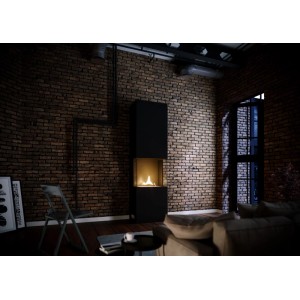 Tenderflame Ambientekamin Indie mit Brenner Schwarz 2 kW