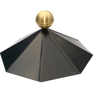 Skan Holz Firstkappe 8eckig für 8-Eck Pavillons Stahlblechlackiert