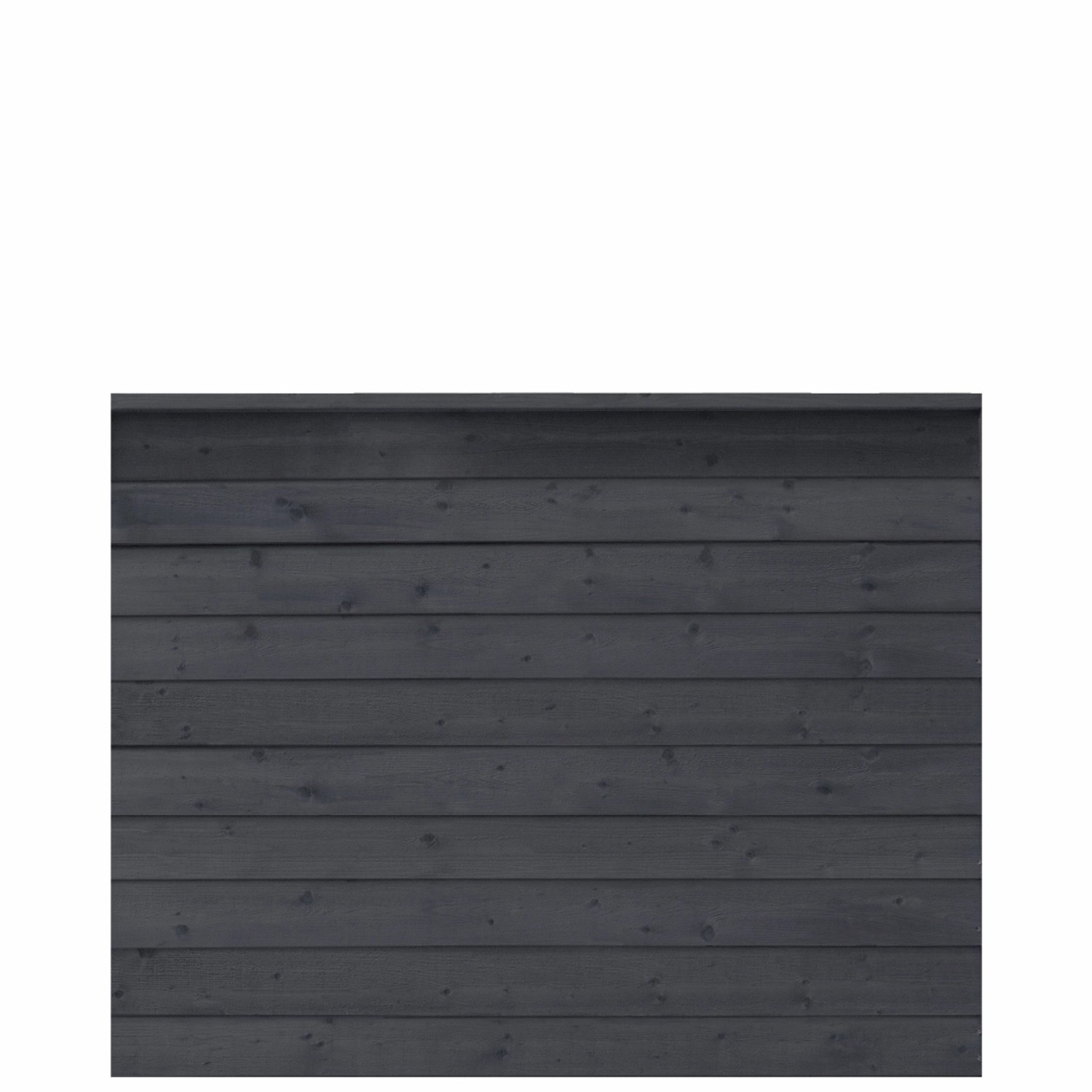 Schwarzer Sichtschutzzaun Klink aus Nadelholz, 174x129 cm, für den Garten.