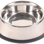 Jollypaw Edelstahlnapf mit Gummiring, 0,45 l, ø 19 cm. Rutschfester Hundenapf.
