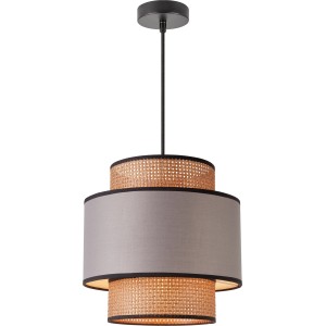 Pendelleuchte Schwarz-Braun-Grau