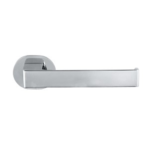 Wenko Toilettenpapierhalter Maribor, glänzend silber, zur Wandmontage ohne Bohren.