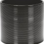 Scheurich Übertopf 828 Glass Grey, Ø 16cm, Keramiktopf mit Rillenstruktur.