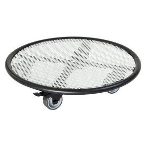 Wagner design Pflanzenroller GH 7017 Ø 38 cm x 8 cm Schwarz-Weiß