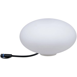 Paulmann Plug & Shine LED-Leuchte Stone, Ø 28 cm, warmweiß, für Außenbeleuchtung.