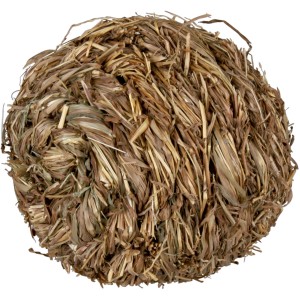 Trixie Grasball, Ø 10cm, für Nagerkäfig: Spielball aus Naturgras mit Schelle.