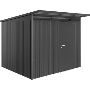 Biohort Metall-Gerätehaus AvantGarde Gr. A6 dunkelgrau-metallic Standardtür