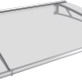 Modernes Pultvordach XL mit Edelstahlhalterung und klarer Acrylglasabdeckung für den Hauseingang.