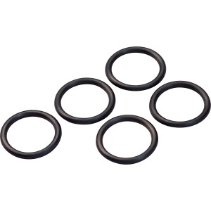 5er-Set O-Ringe, Ø 18,7 mm x 2,5 mm, aus Gummi, für Sanitärinstallationen und Waschtischarmaturen.