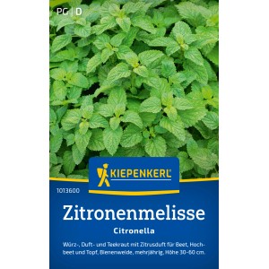 Kiepenkerl Zitronenmelisse Citronella: Kräutersamen mit frischen, grünen Blättern.