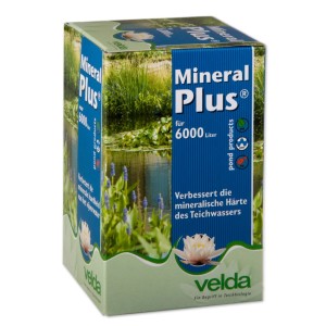Velda Mineral Plus 1000 ml für Teichwasser. Grüne/blaue Packung verbessert Härte und Qualität, für 6000 Liter.