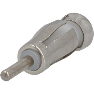 Cartrend Antennenadapter 50 auf 150 Ohm Chrom für Autoradios.