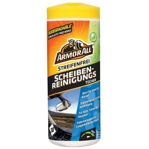 Armor All Scheiben-Reinigungstücher, 30 Stück, für streifenfreie Autoglasreinigung.