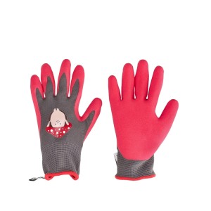Rote Blackfox Kinderhandschuhe Größe 4, ideal für Gartenarbeit und Basteln.