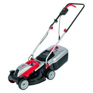 Al-Ko Elektro-Rasenmäher Classic 3.22 SE, 1000 W, mit Fangkorb. Kompakter Rasenmäher in Silber und Rot.