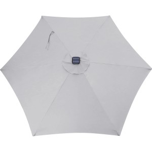 Graues Ersatzdach für Wando Sonnenschirm Ø 270 cm, Marktschirm Zubehör.