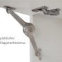 Detailaufnahme des Klappmechanismus einer Held Möbel Küchenzeile.
