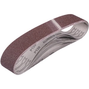 Einhell Schleifband-Set, 5 Stück Zubehör für Bandschleifer mit verschiedenen Körnungen.