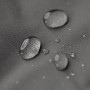 Detailaufnahme: Wasserabweisender Bezug des anthrazitfarbenen Sitting Point Sessel Twist Scuba, Wassertropfen