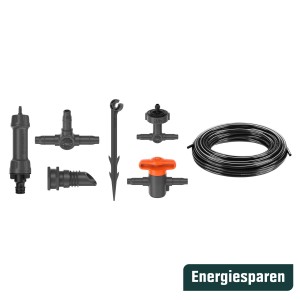 Gardena Tropfbewässerungs-Set Balkon mit Zubehör für 15 Pflanzen.