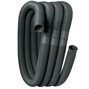 Blauer Steinbach Schwimmbadschlauch, Ø 38 mm, 1,50 m, gemufft, flexibel für Pool-Anschluss.