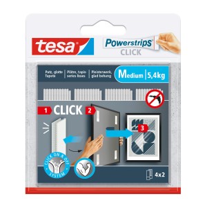 Tesa Powerstrips Click-Medium 4 Stück