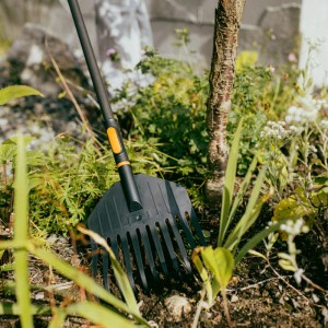 Fiskars Laubrechen Gr. S OneClick Orange-Schwarz