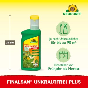 Neudorff Finalsan UnkrautFrei PLUS, 500ml Flasche. Unkrautbekämpfung für den Garten.