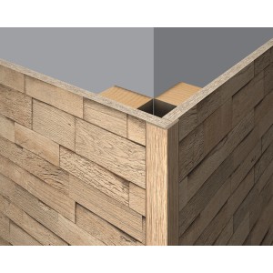 Egger Faltleiste Decowall FL007 Laxfield Eiche, flexible Abschlussleiste für Wandpaneele.