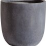 Grauer Mega Collections EggPot Pflanztopf aus Fibreclay, Durchmesser 39 cm.