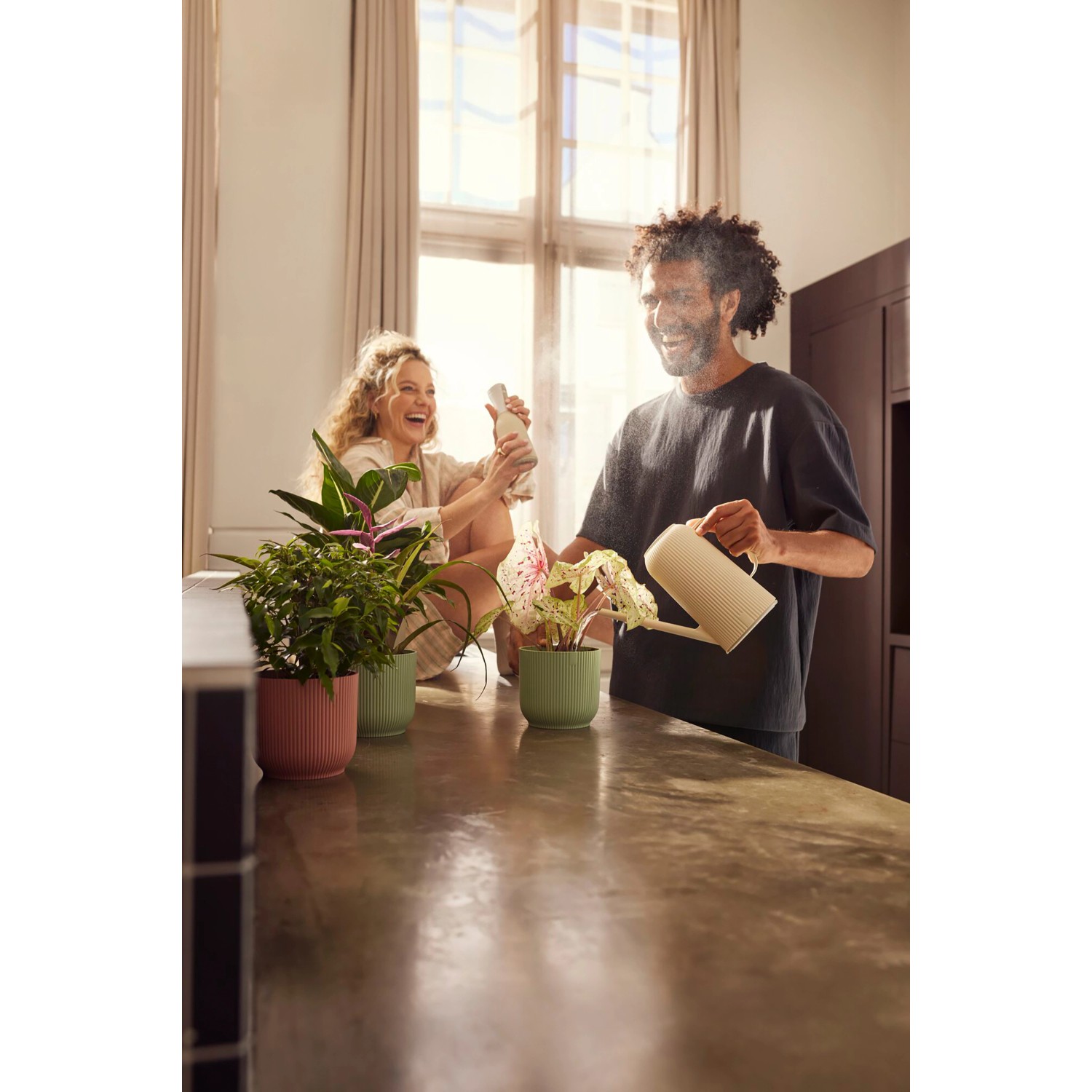 Elho Nebelsprüher Vibes Fold 0,37 l Leinenweiß_5